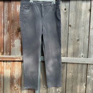 Grey cotton jeans.